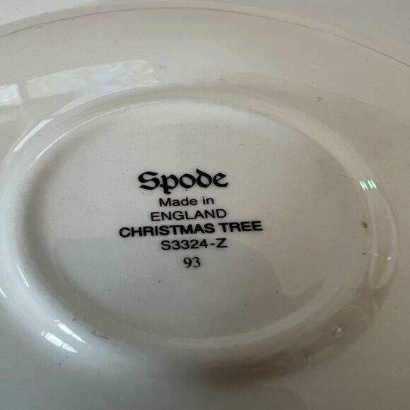 1 Spode Christmas Holiday Tree Teacup Saucer Set Mug Cup S3324-Z 93 & SS3324-A6 - Picture 5 of 6